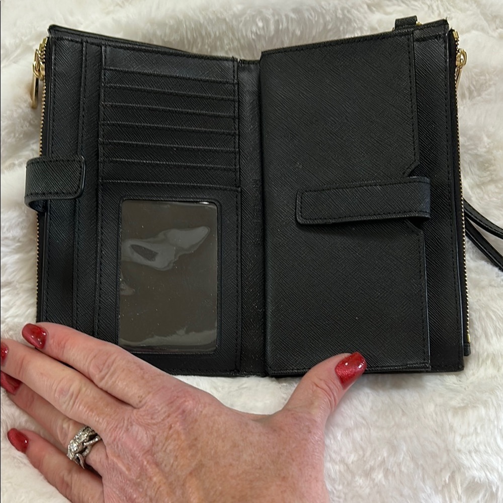 Michael Kors Black Structured Tote Bag and Wallet BUNDLE!!!! - Picture 12 of 16